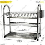 3 Layer Dish rack SS