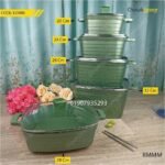 Jio 10 pcs marble coated cookware set