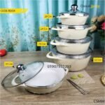 Jio Marble coated cooking set- 10 pcs
