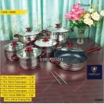 Kaisa villa stainless steel cooking set- 12 pcs