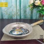 Mgc granite coated frypan with wooden handle