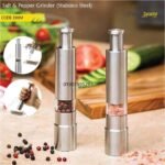 Stainless steel pepper grinder