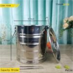 Stainless steel container with lid- 10 Liter