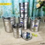 Stainless steel container set- 5 pcs