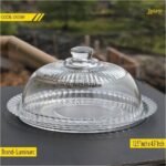 Cake serving platter