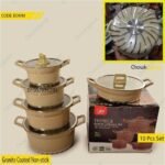 Jio 10pcs Granite coating cooking set