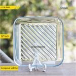 Oven proof Glass Grill pan
