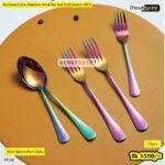 Rainbow Color Stainless Steel Tea And Fork Spoon (AYS)