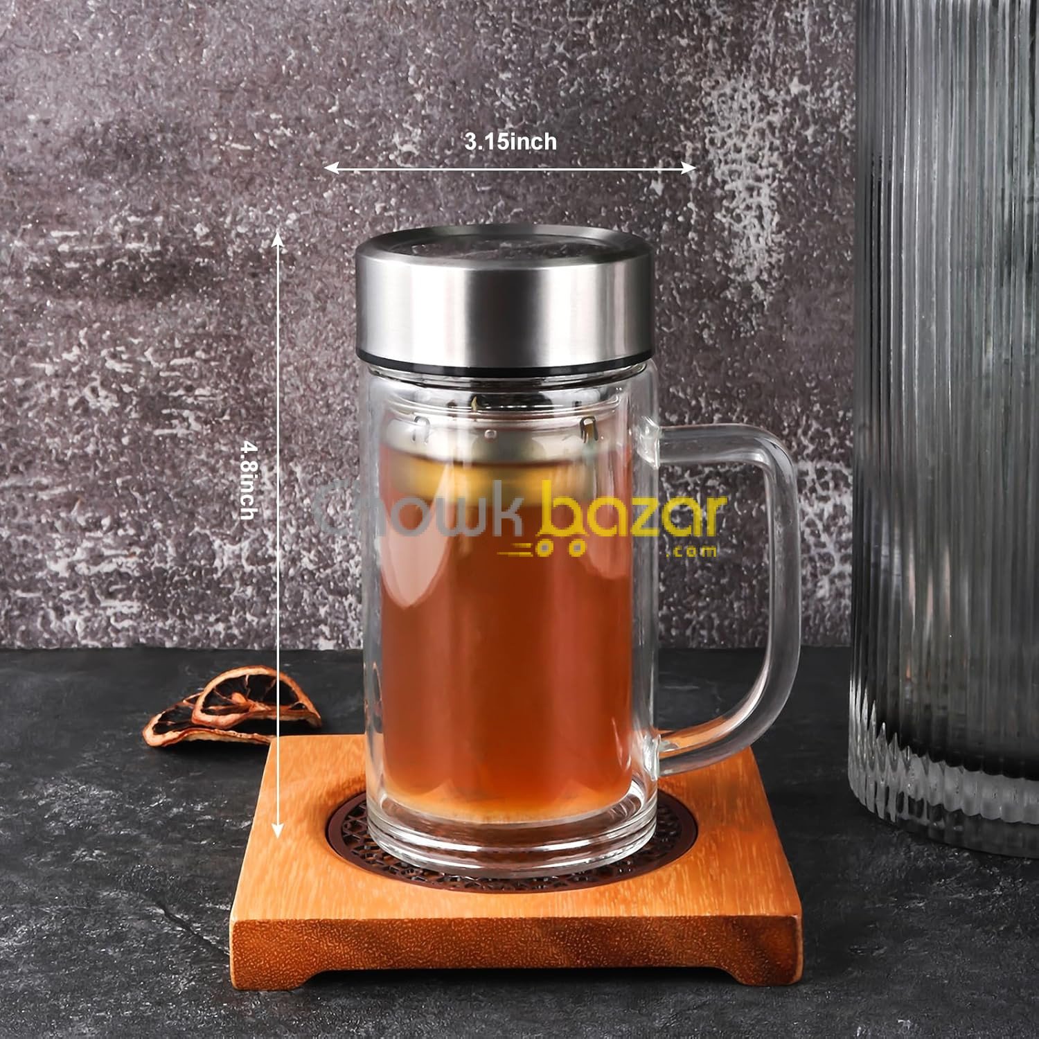 Double Wall Tea & Coffee Mug 00190 (2) Double Wall Tea & Coffee Mug 00190 - Image 1