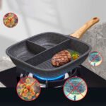 28cm Nonstick Divided Grill Pan - Image 2