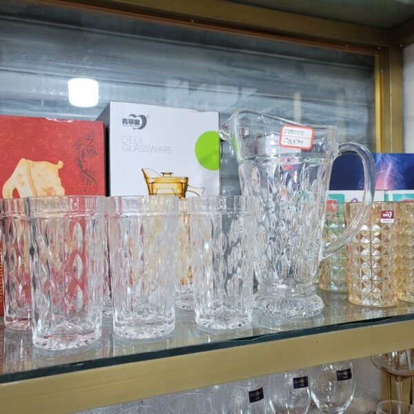 7 Pcs Glass & Jug Set - Image 2