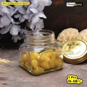 Glass Jar With Metal LID (80383)