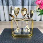 Acrylic Double Spoon Holder
