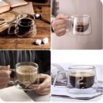 150ml Double wall Flat Coffee mug