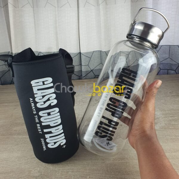 Glass cup plus Water bottle (00284) - Image 5
