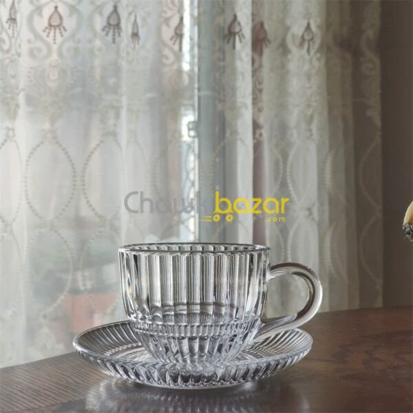 6 Pcs Glass Tea Cup Set 00601 - Image 2