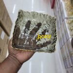 260ml Square Ice Dew Glass Plate 00728 - Image 5