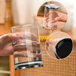 300ml Glass jar Steel lid - HE 00783
