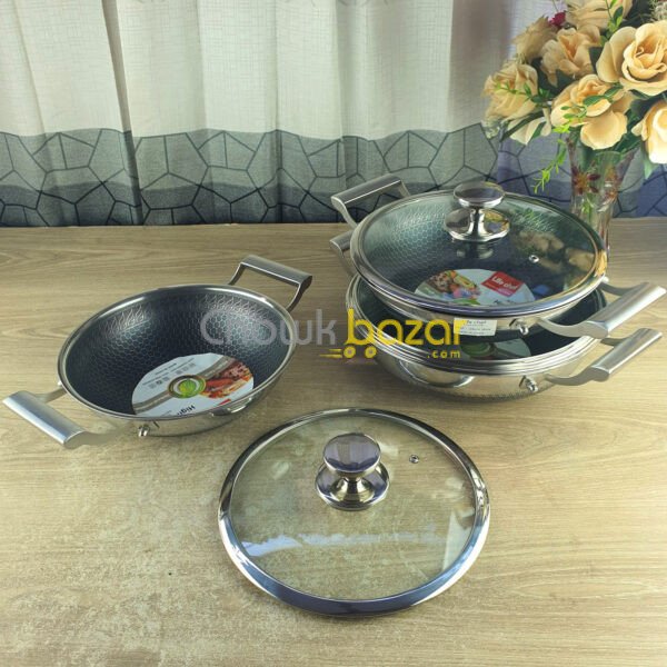 316 Grade Honeycomb Korai With Lid 00692 - Image 1