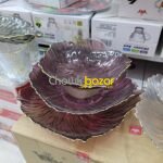 Flower Shape Crystal Glass Fruit Plate 00729 - Image 4