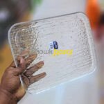 Golden Glass Serving Tray 00732 - Image 3