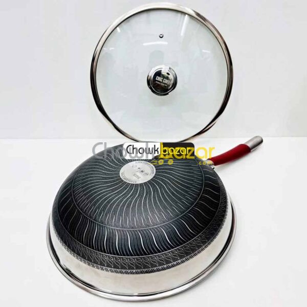 Honeycomb Frypen with lid 00780 - Image 1