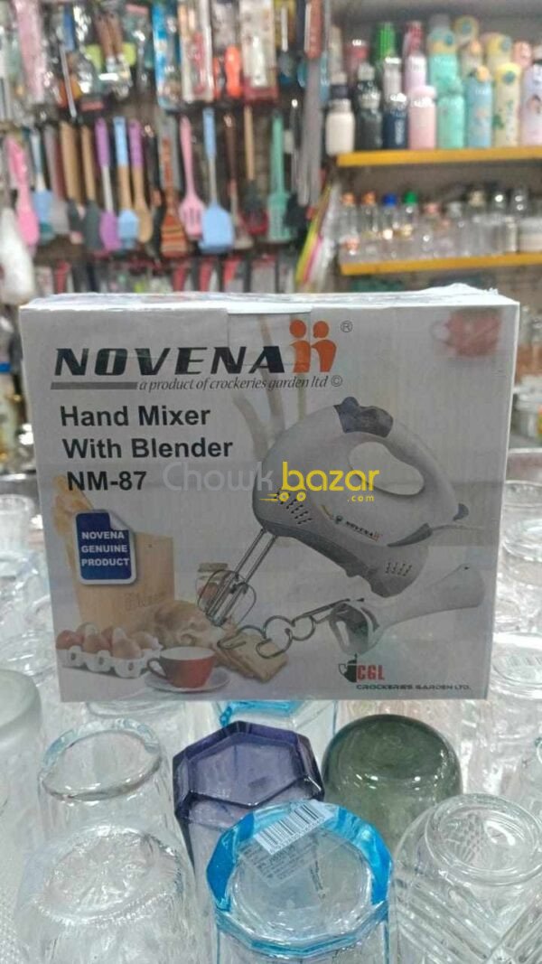 Novena Hand Mixer With Blender (NM-87) - Image 2