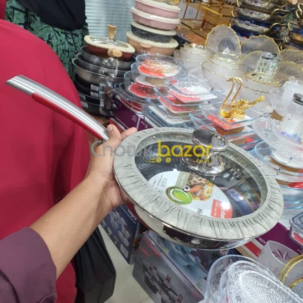 Honeycomb Frypen with lid 00780 - Image 2