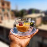 6pcs Crystal Cup with Saucer 00835