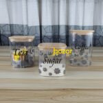 3pcs Tea Coffee Sugar Airtight Jar set - AH 00846 - Image 2