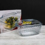 1000ml Staip Design Two Handle Serving Dish with Glass Lid 00891