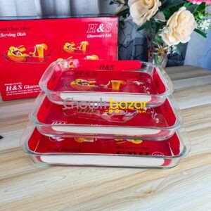 3pcs H&S Rectangular Serving Dish 00884